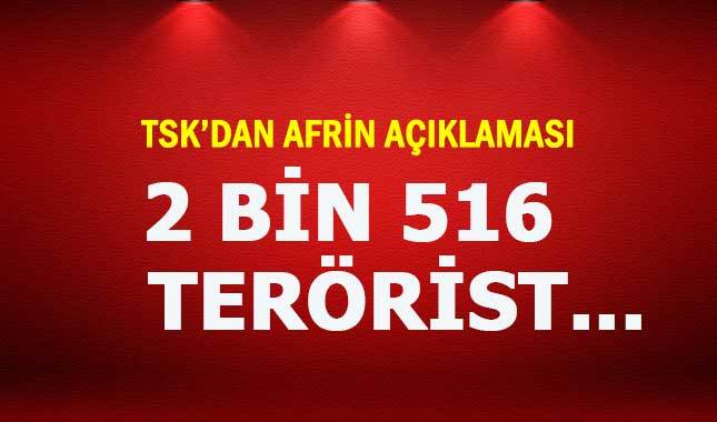 Genelkurmay'dan 'Zeytin Dalı Harekatı' açıklaması