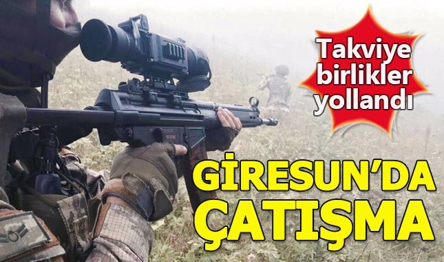 Giresun'da PKK'lı teröristlerle çatışma
