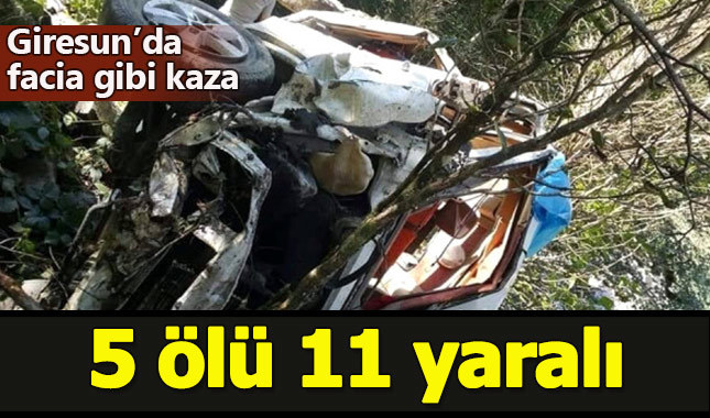 Giresun'da feci kaza: 5 kişi öldü