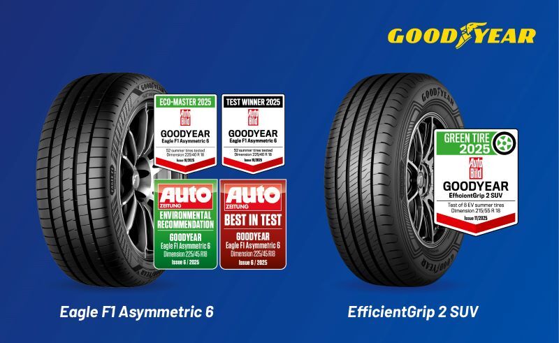 Goodyear, Auto Bild tarafından Yaz Lastiklerinde Yılın En İyi Üreticisi seçildi