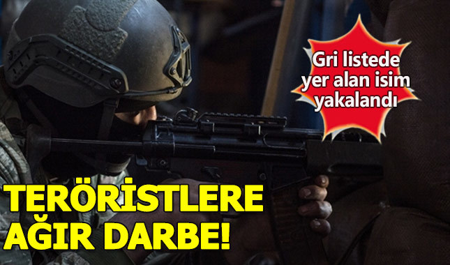 Gri listede yer alan terörist yakalandı