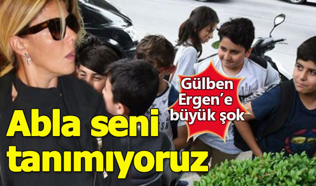 Gülben Ergen fotoğraf çektirmek istedi çocuklar tanımadı