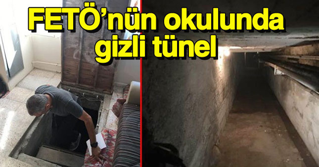 Gülen cemaatinin okulunda gizli tünel