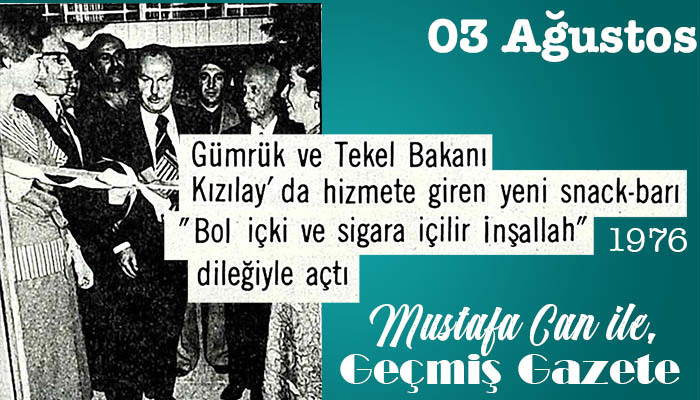 Gümrük ve Tekel Bakanı Kızılayda Snack Barı Hangi Dileklerle Açtı?