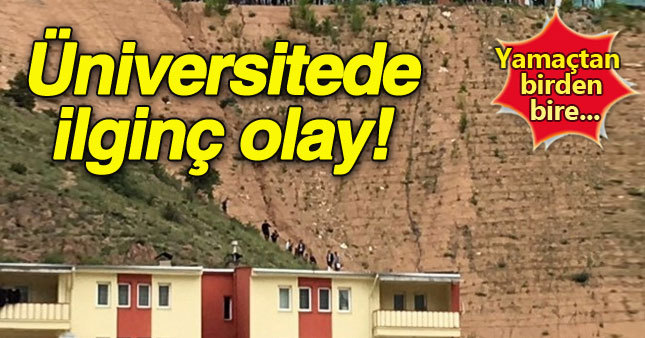 Gümüşhane Üniversitesi'nde ilginç kaza