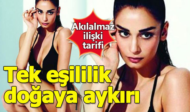 Güzel oyuncudan akılalmaz ilişki tarifi