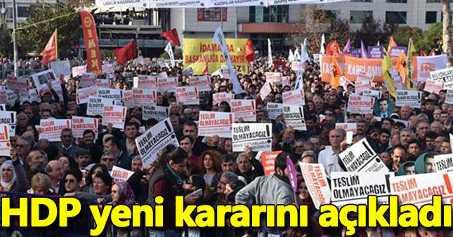 HDP yeni kararını Kartal'da açıkladı