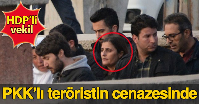 HDP'li Dirayet Taşdemir terörist cenazesine katıldı