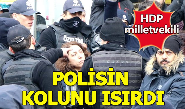 HDP'li Milletvekili, Polis memurunun kolunuı sırdı