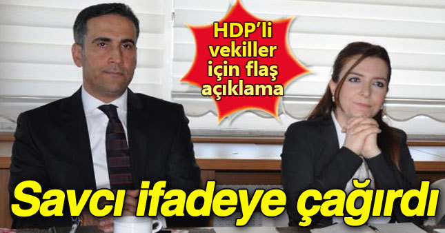 HDP'li milletvekilleri savcılığa çağrıldı
