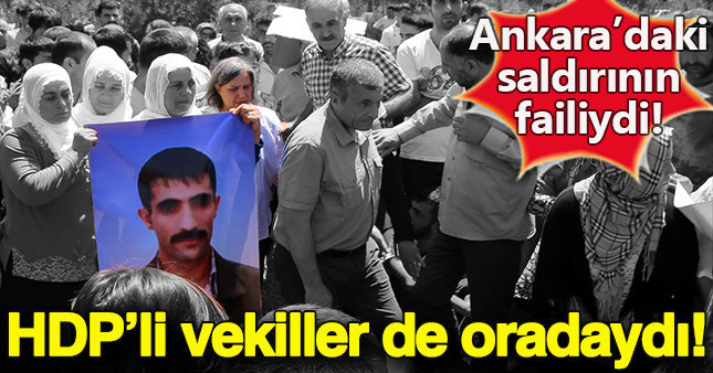 HDP'li vekiller yine terörist cenazesine katıldı