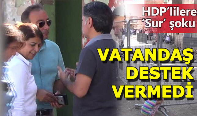 HDP'lilerin Sur'daki eylemine vatandaş destek vermedi