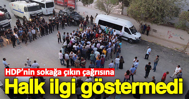HDP'nin sokağa çıkın çağrısına halk ilgi göstermedi