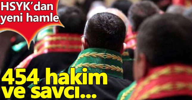 HSYK, 454 Hakim ve Savcının görev yerini değiştirdi