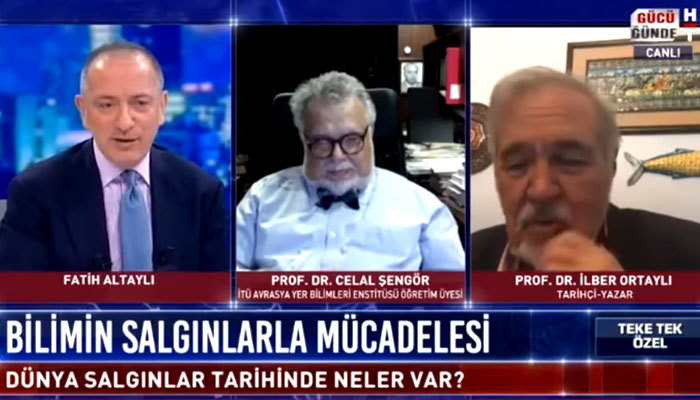 Habertürk'te ilginç anlar! Canlı yayında uyuyakaldı