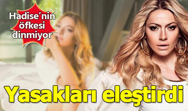 Hadise'den internet sansürüne tepki