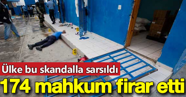 Haiti'de 174 mahkum firar etti