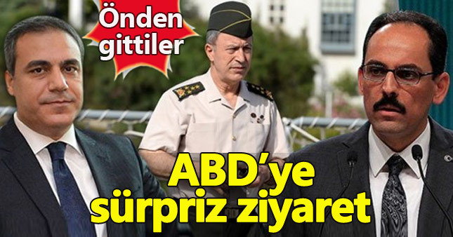 Hakan Fidan, Hulusi Akar ve İbrahim Kalın ABD'de