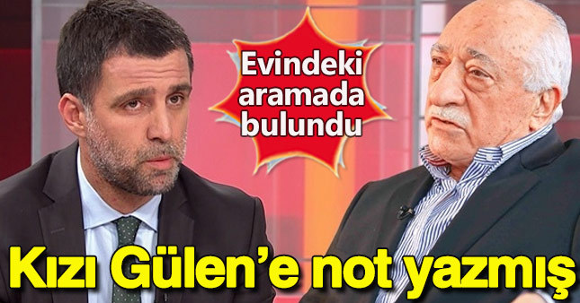 Hakan Şükür'ün kızından Fethullah Gülen'e not