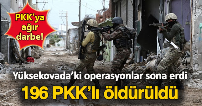 Hakkari Yüksekova'da PKK'ya ağır derbe!