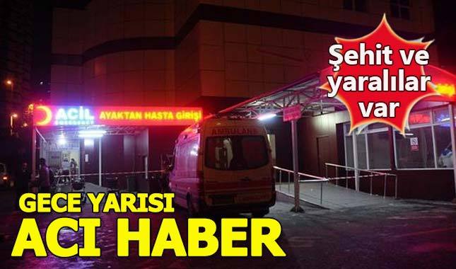 Hakkari'de acı haber: Bir asker şehit, 2 asker yaralı