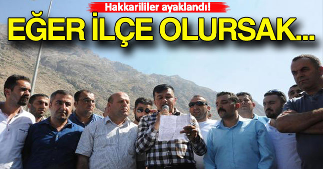 Hakkarililerden ilçe açıklaması