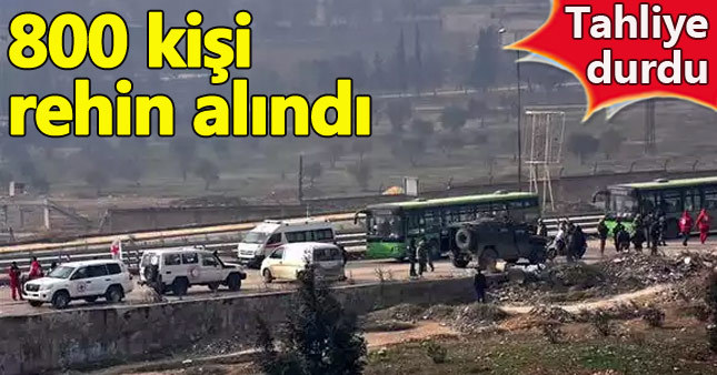 Halep'te 800 kişinin rehin alındığı iddia edildi