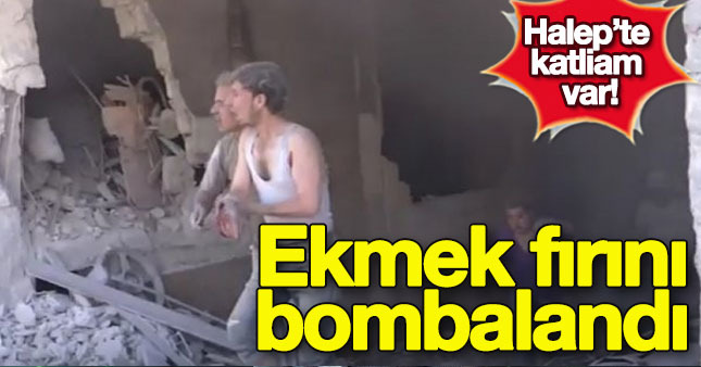 Halep'te ekmek kuyruğuna bomba!