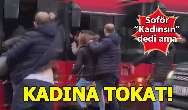 Halk otobüsü şoförü ile 2 kadının yol verme kavgası