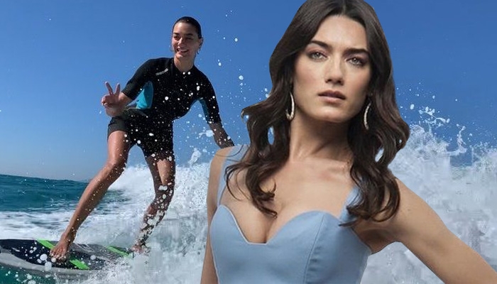 Hande Subaşı yaza sörf yaparak veda etti