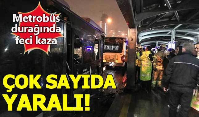Haramidere'de metrobüs kazası: 22 yaralı