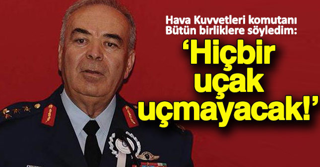 Hava Kuvvetleri Komutanı'nın da ifadesi ortaya çıktı