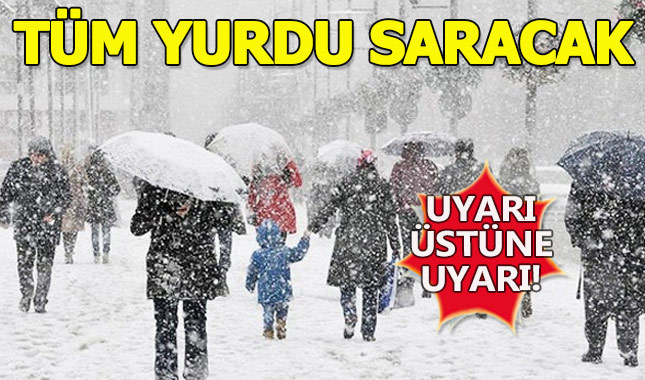 Hava durumu konusunda uyarı:Kar bütün yurdu etkisi altına alacak