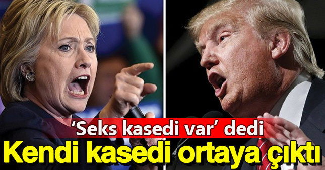 Hillary Clinton ve Donald Trump arasında "kaset" gerginliği