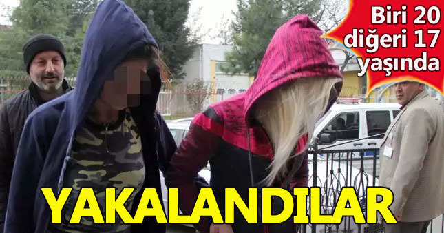 Özel aparatla evleri soyan 2 genç kız yakalandı