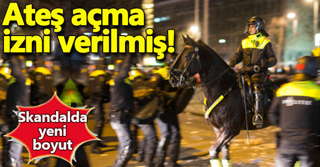 Hollanda polisine ateş açma izni verilmiş!