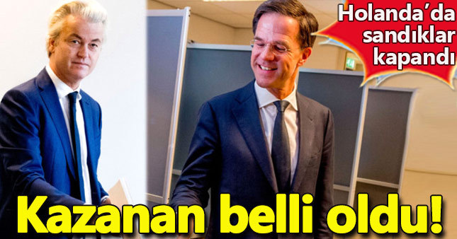 Hollanda'da sandıklar kapandı kazanan belli oldu