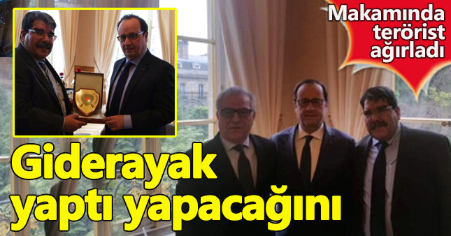 Hollande giderayak terörist başıyla görüştü