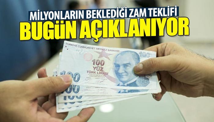 Hükümet, memurlara zam teklifini bugün açıklıyor