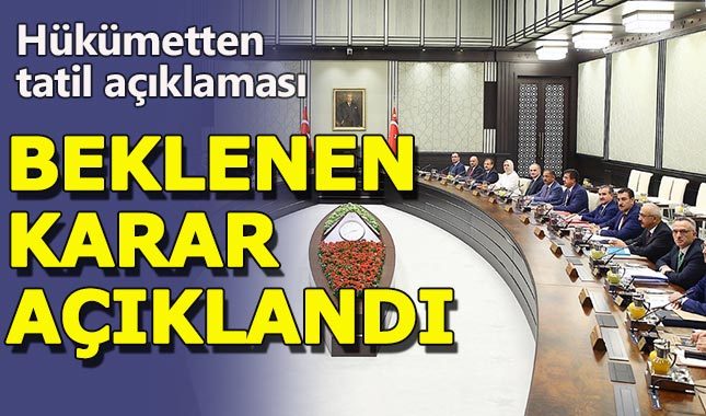 Hükümetten Kurban Bayramı tatili açıklaması