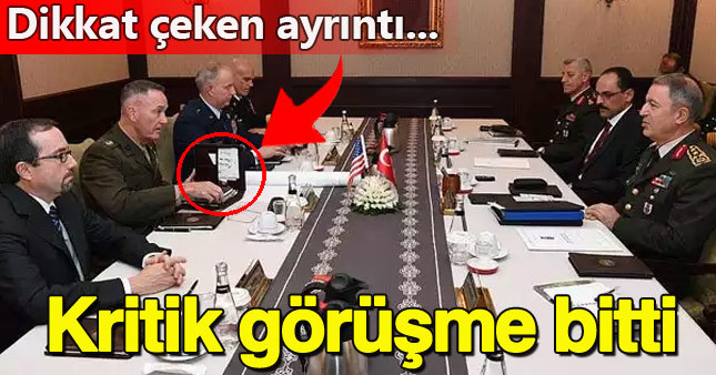 Hulusi Akar - Joseph Dunford görüşmesi sona erdi