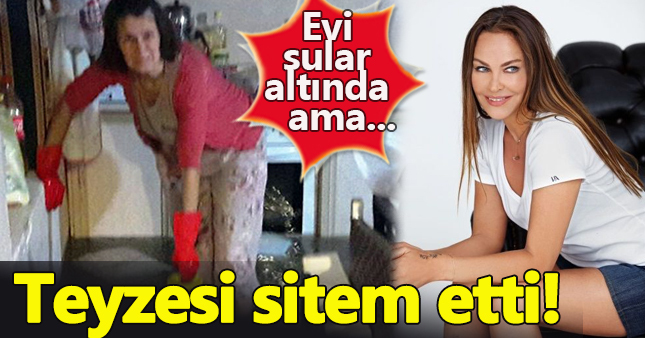 Hülya Avşar’ın teyzesinin evini su bastı!