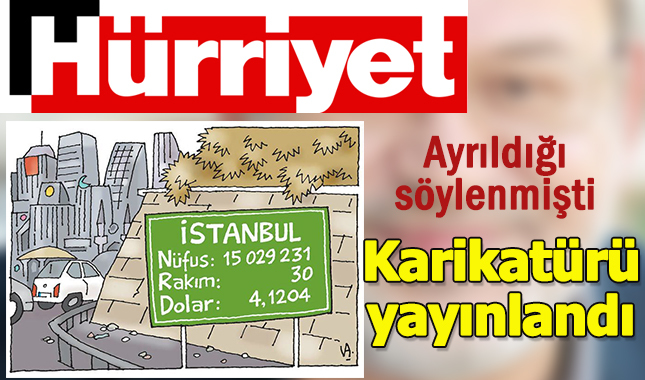 Hürriyet'ten ayrıldığı iddia edilen Latif Demirci'nin karikatürü yayınlandı