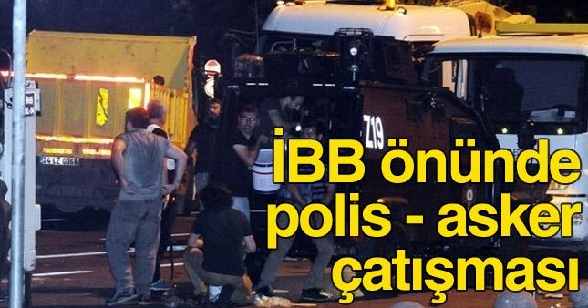 İstanbul Büyükşehir Belediyesi önünde çatışma çıktı, yaralılar var