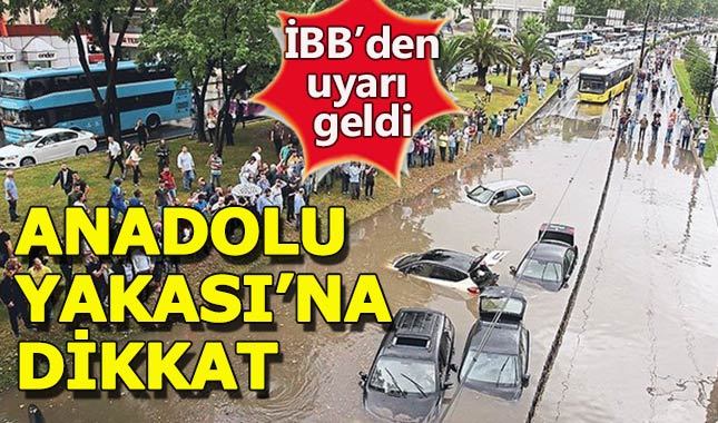 İBB'den Anadolu Yakası için uyarı