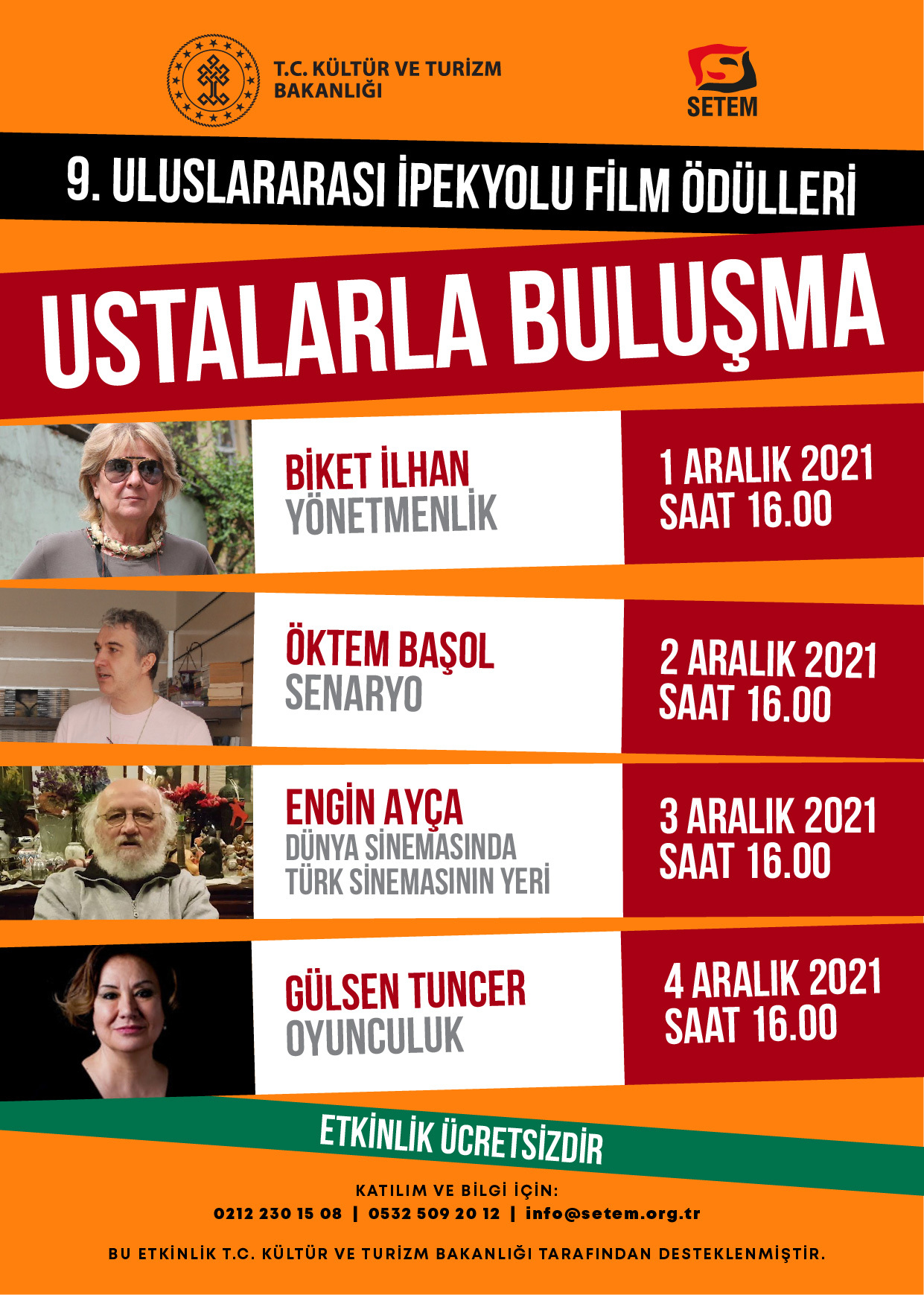 İPEKYOLU FİLM ÖDÜLLERİ-USTALARLA BULUŞMA BAŞLIYOR