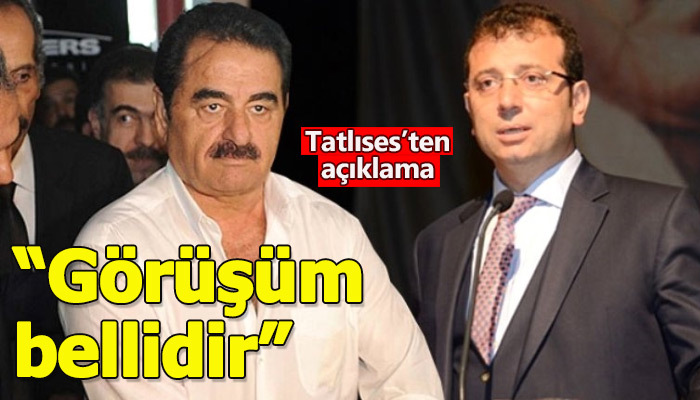 İbrahim Tatlıses'in Ekrem İmamoğlu sözlerini yalanlaması