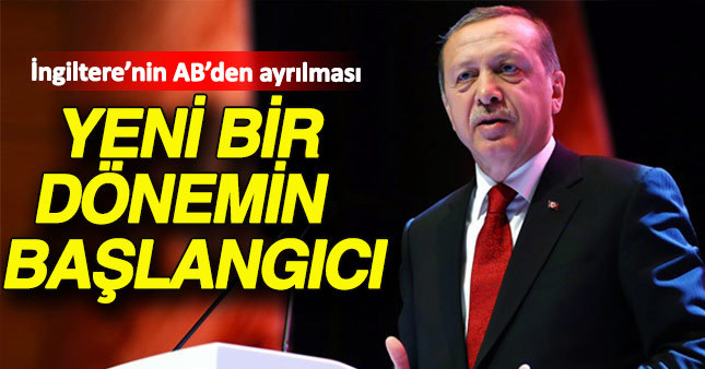 İftar programında konuşan Erdoğan, İngiltere'nin AB'den ayrılma kararını değerlendirdi