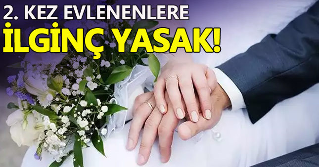 İkinci kez evlenenlere "düğün" yasağı