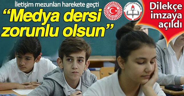 İletişim mezunlarından TBMM'ye "İletişim ve Medya dersi zorunlu ders olsun" imza kampanyası